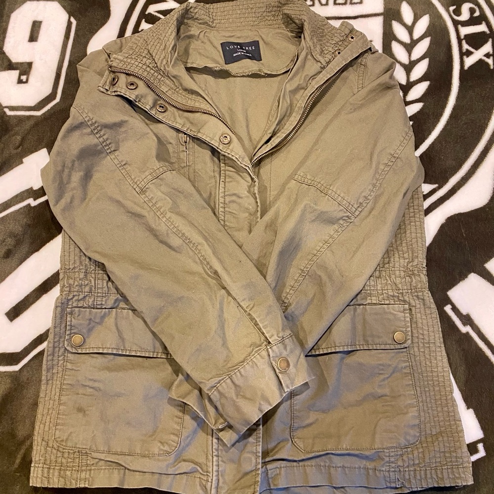 Combat jacket - Olive green - Picture 3 of 5